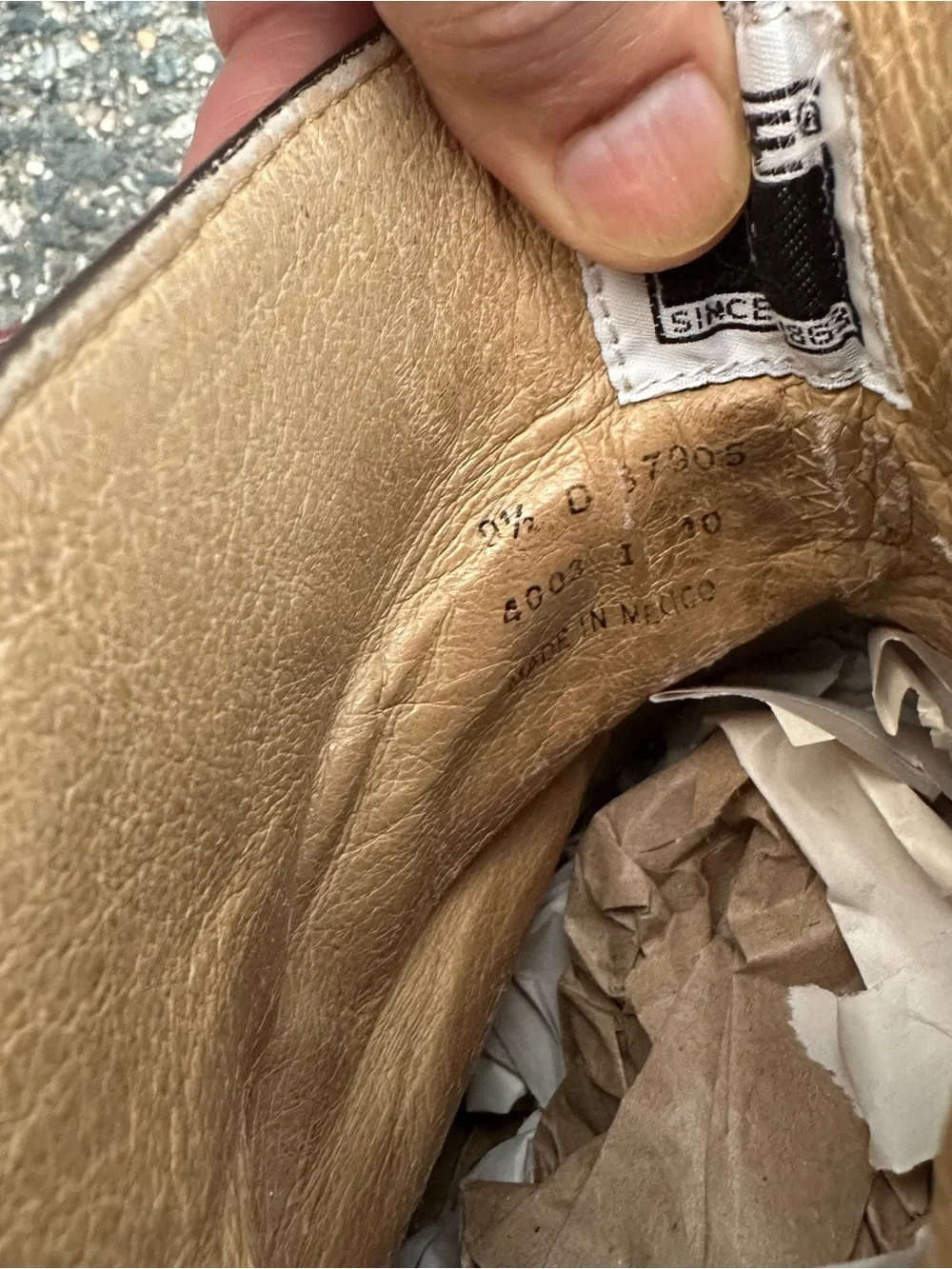 Frye Inside Zipper Brown Boots Used Fair